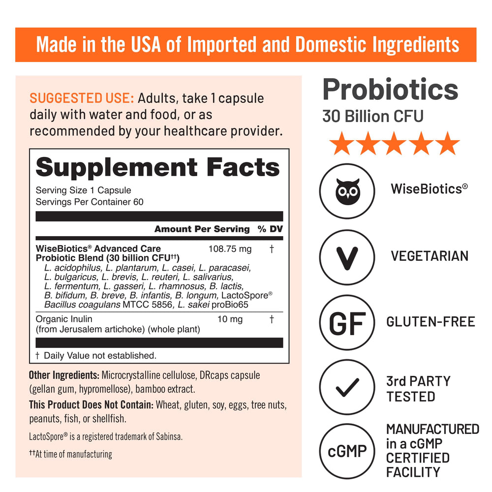 Third‑party testing badge on NatureWise Max Probiotics packaging