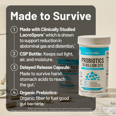 NatureWise Probiotics organic prebiotics acacia and inulin support gut fuel
