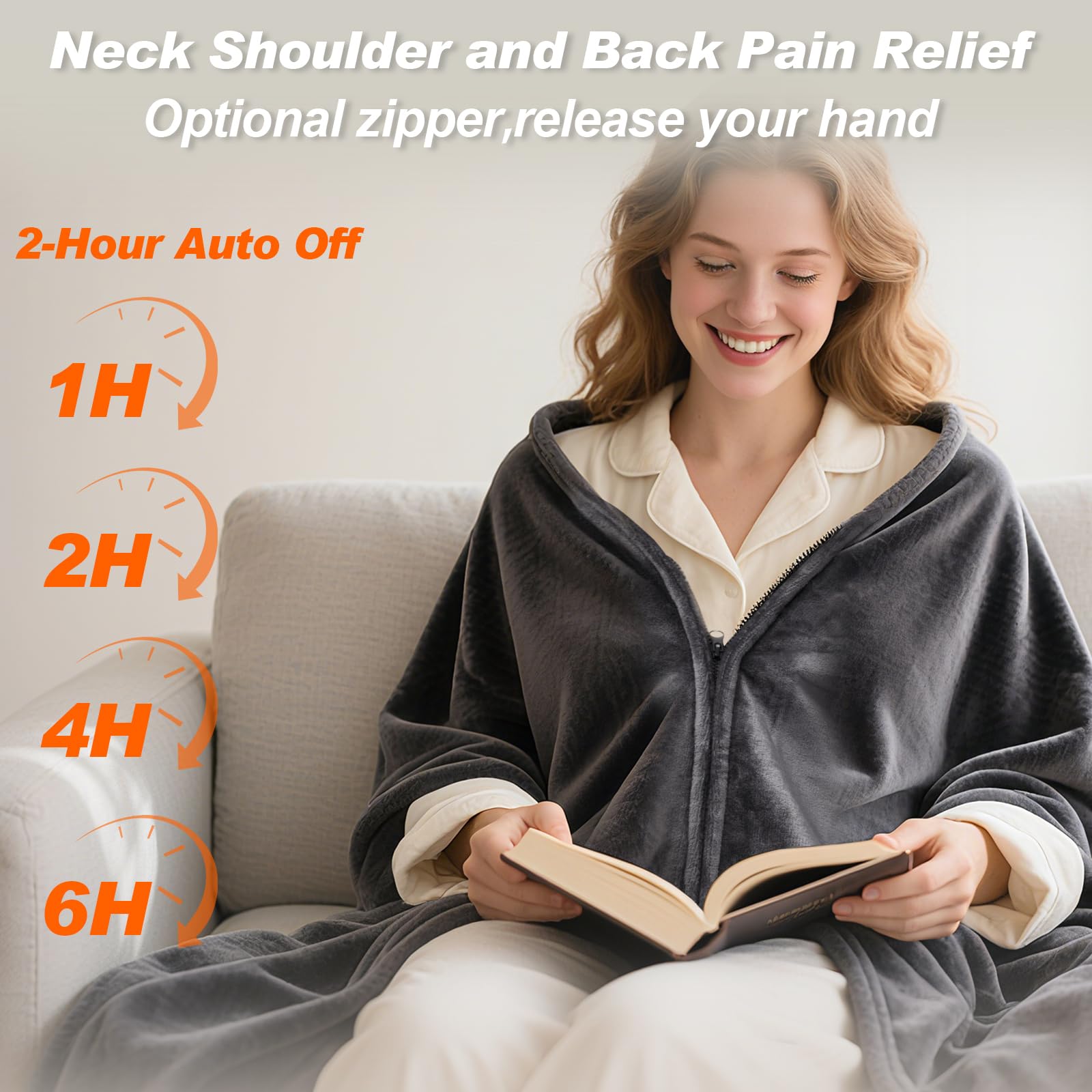 NautDuty crystal velvet fabric heating pad feels soft and cozy.