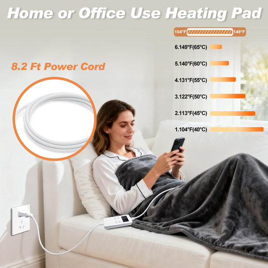 NautDuty wearable zippered heating pad for hands-free comfort at home.