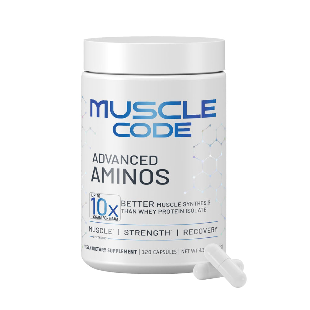 NAUTILUS Muscle Code capsules close-up for on-the-go muscle support.