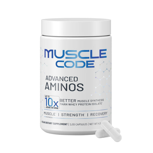 NAUTILUS Muscle Code capsules close-up for on-the-go muscle support.