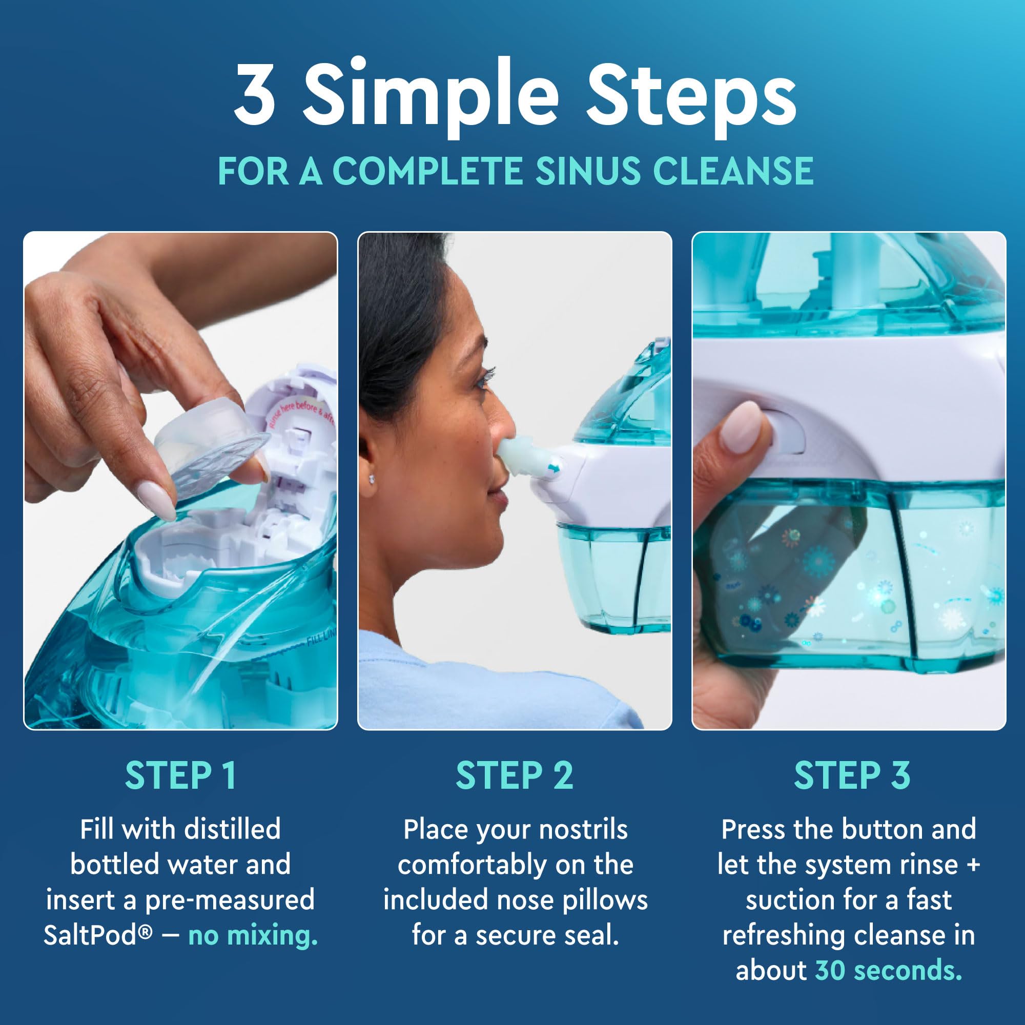 Naväge batteries powering the nasal care system for reliable use
