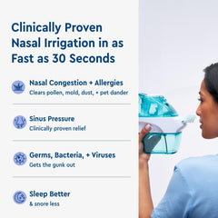 90 SaltPods in the pack offer convenient, pre-measured saline solutions