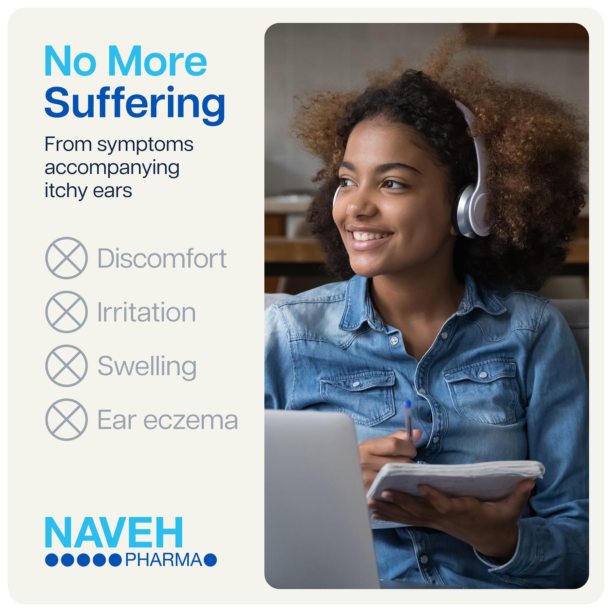 NAVEH PHARMA Packaging safety guide and external use instructions.