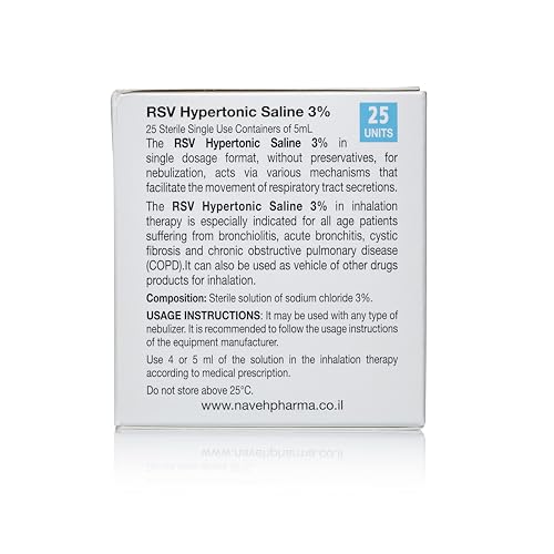 Pouring RSV vial into nebulizer cup for gentle mist
