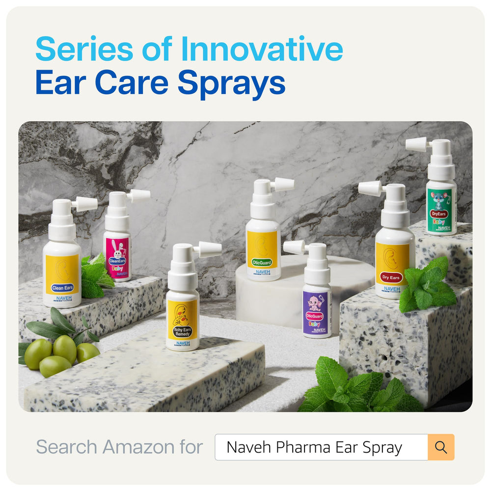 NAVEH PHARMA Herbal oil blend visuals emphasize 12 oils and glycerin.