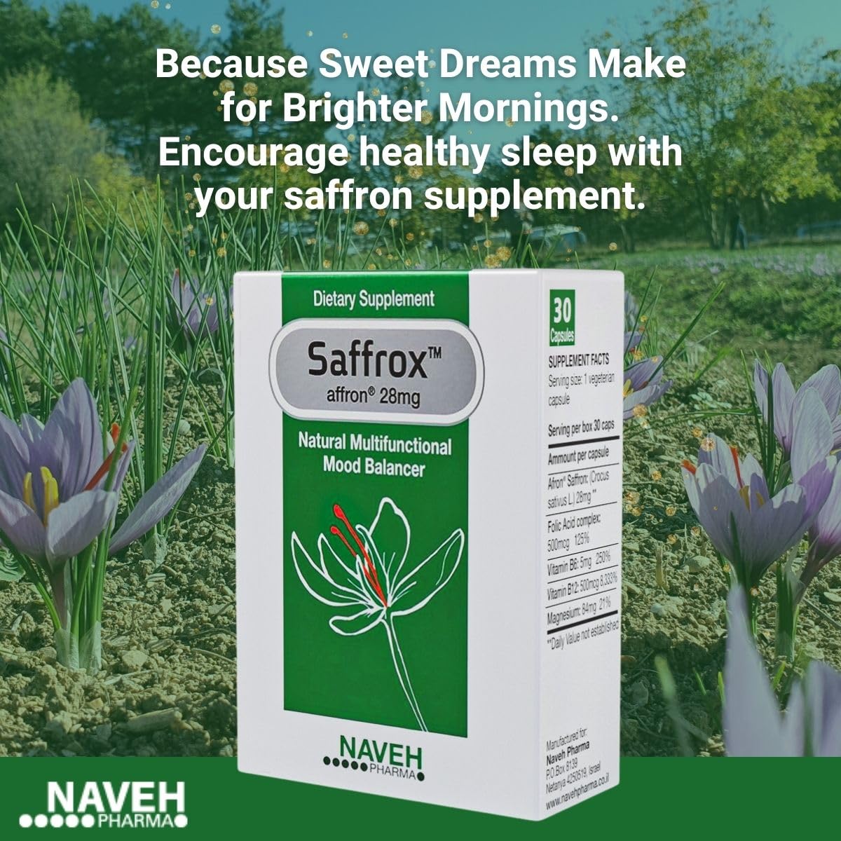 NAVEH PHARMA Saffrox daily use for focus and balance.