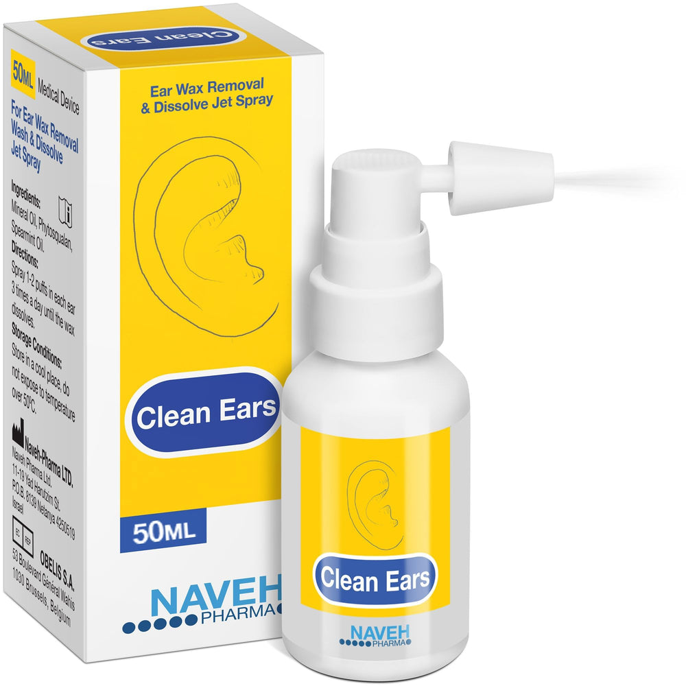 NAVEH PHARMA CleanEars bottle for fast at-home ear care