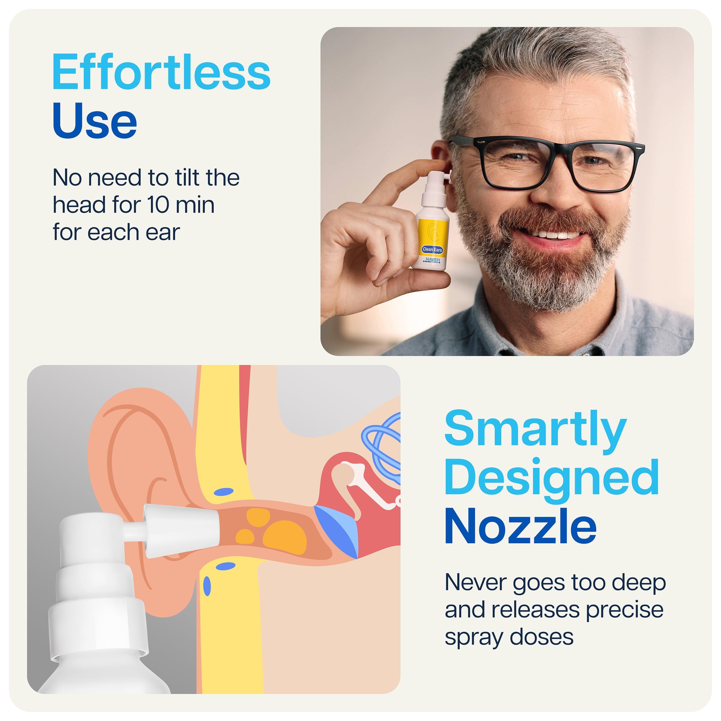 NAVEH PHARMA CleanEars safe for the whole family