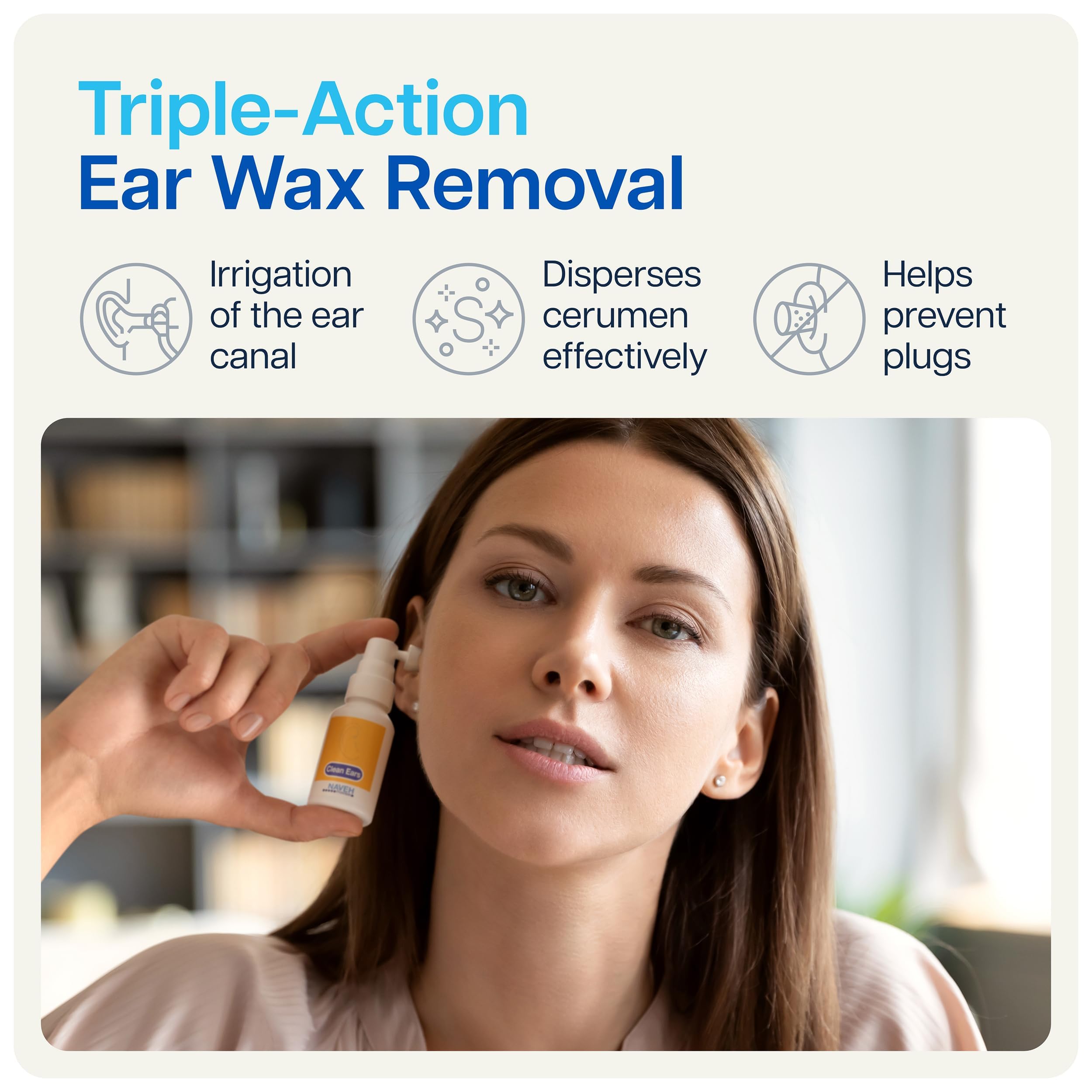 NAVEH PHARMA CleanEars spearmint aroma adds refreshing scent