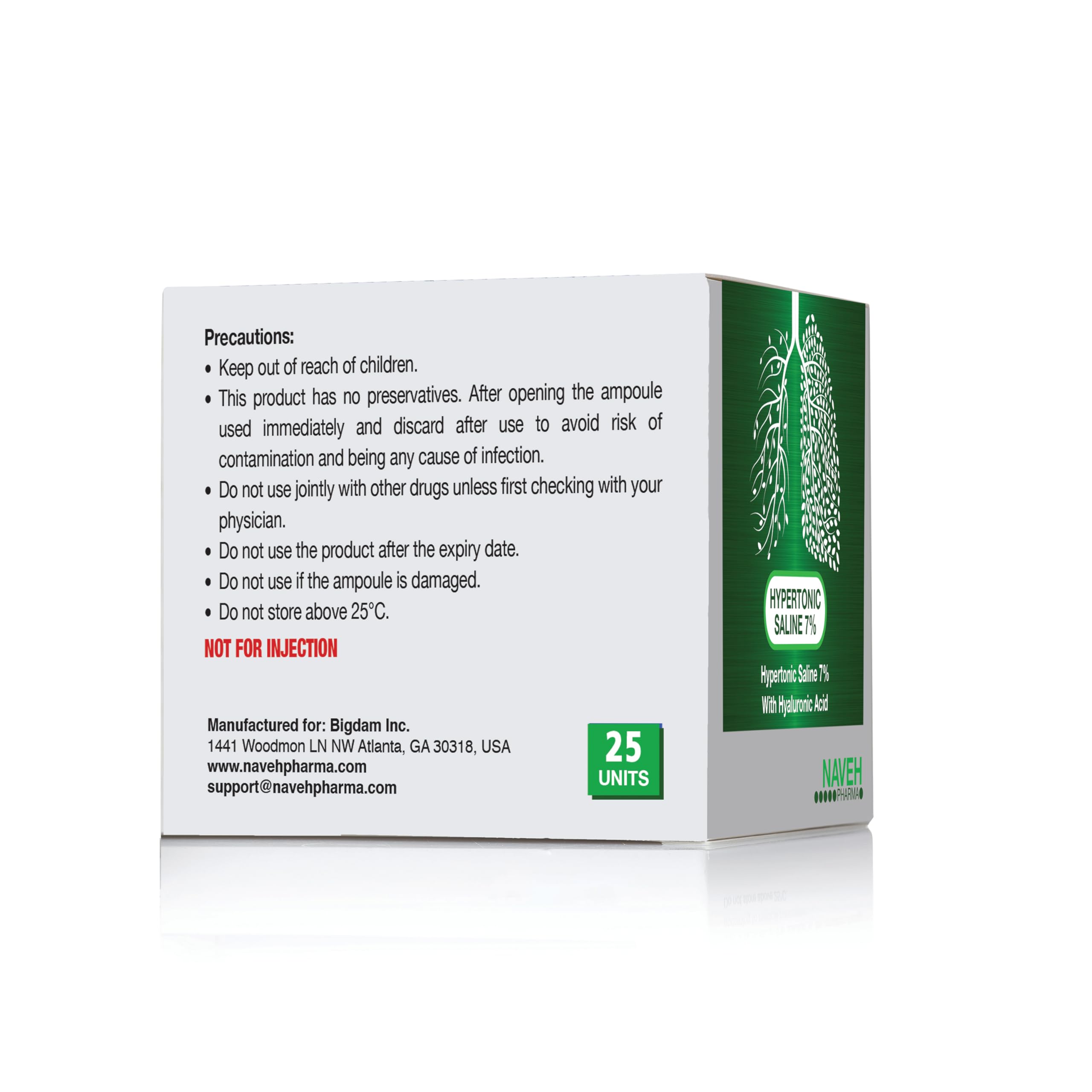 NAVEH PHARMA Nebuliz home care usage for adults and children.