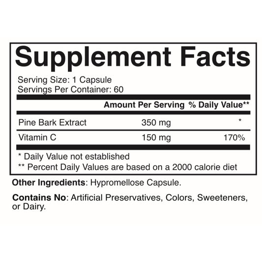 Navitol capsules close-up highlighting pine bark extract for cognitive balance.