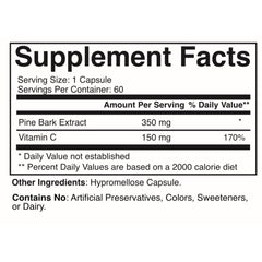 Navitol capsules close-up highlighting pine bark extract for cognitive balance.