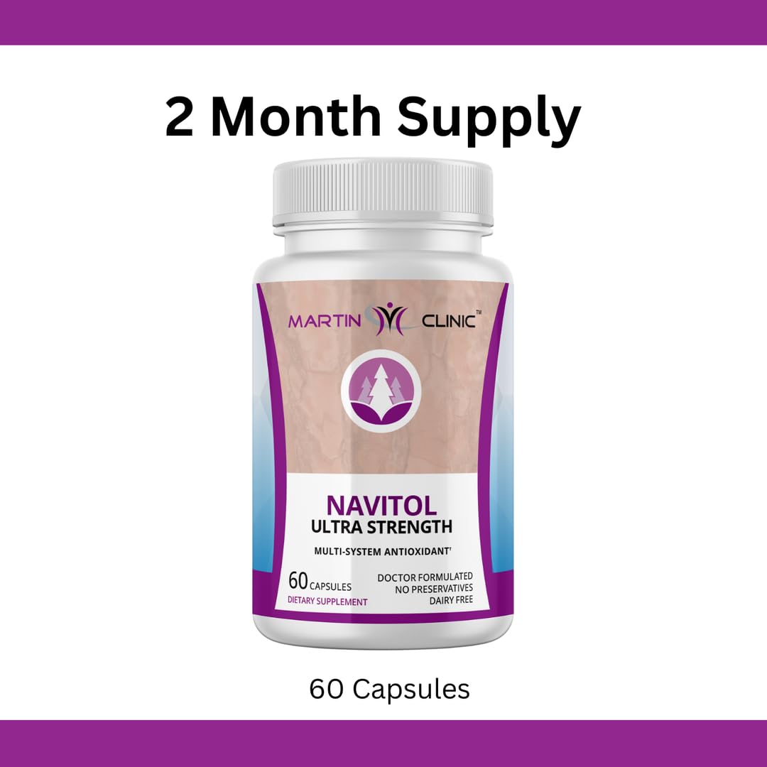 Navitol capsules being poured, illustrating a simple daily routine.