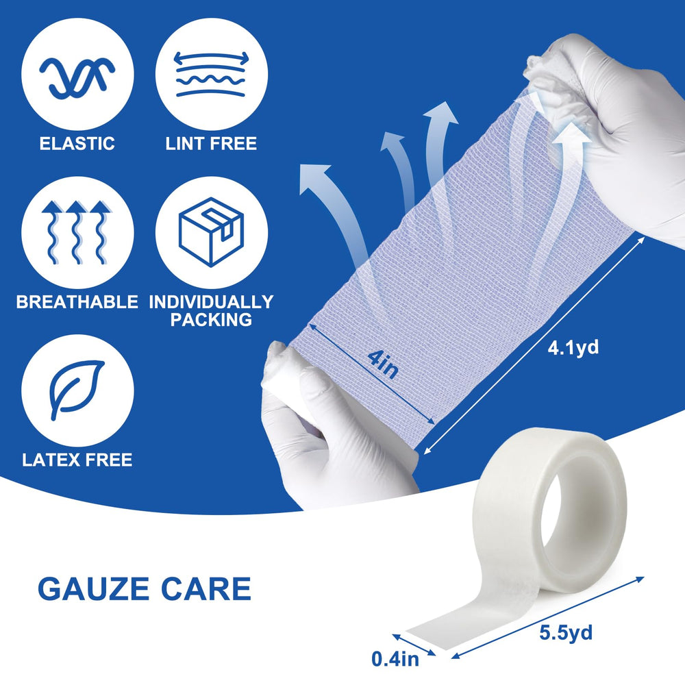 Navona gauze rolls feature soft cotton-elastic fabric, easy to cut for custom sizes.