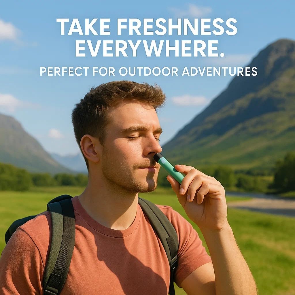 Naz On-the-go wellness tool for quick menthol refresh