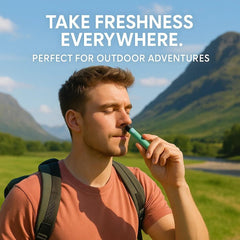 Naz On-the-go wellness tool for quick menthol refresh
