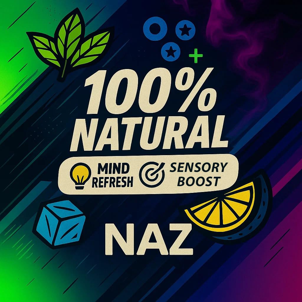 Naz Spearmint, Camphor, Eucalyptus essential oils for refreshing aromatherapy