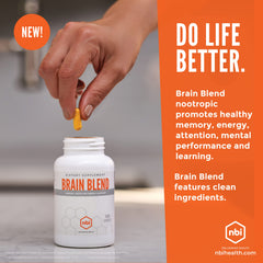 Alpha lipoic acid featured as part of NBI Brain Blend for balanced brain function