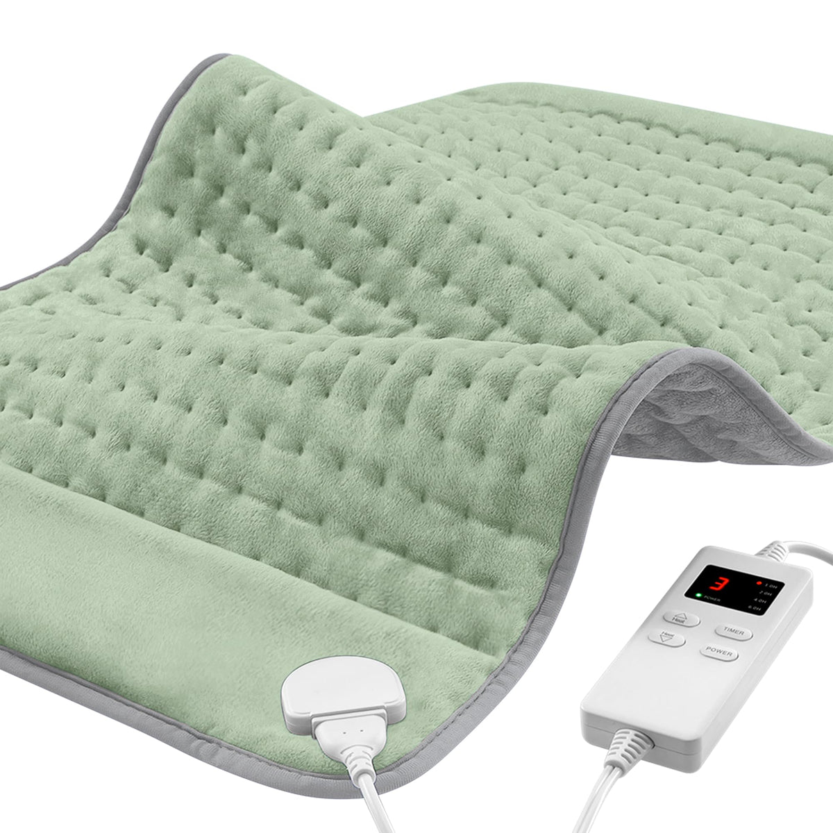 NBKLS 12x24 heating pad on back with plush double-sided surface for comfort