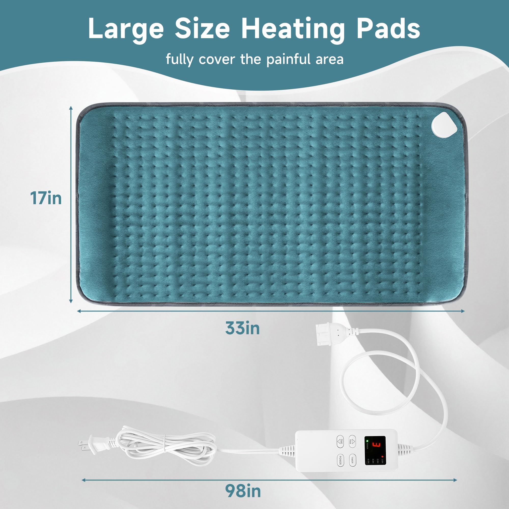 NBKLS 17x33 inch pad offers expansive coverage during use