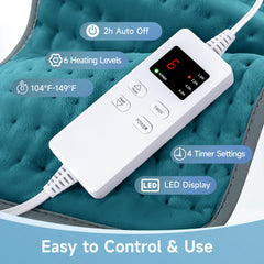 NBKLS heating pad with LED controller for easy temperature control