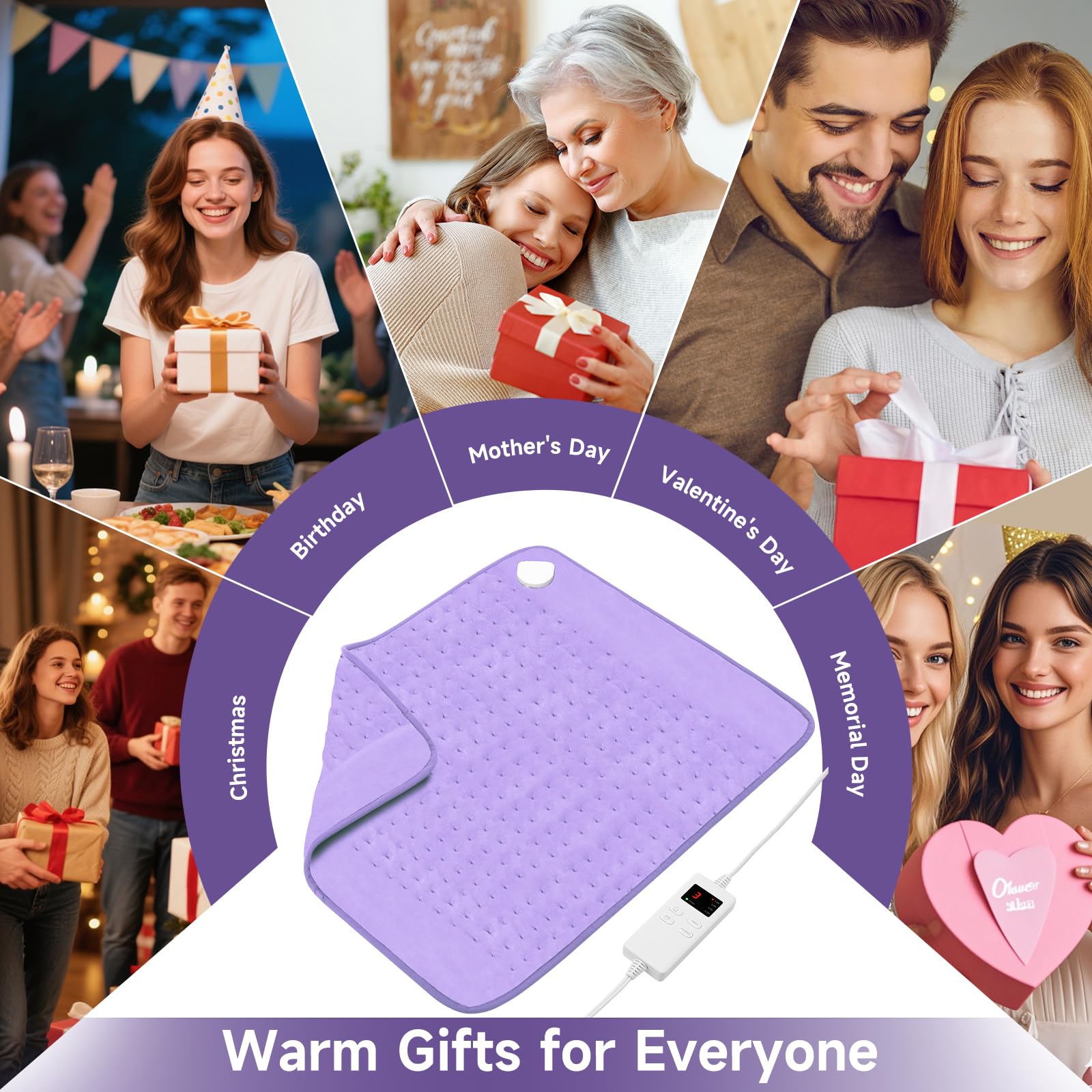 NBKLS heating pad is machine washable for easy care