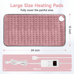 NBKLS heating pad labeled machine washable for easy cleaning after use