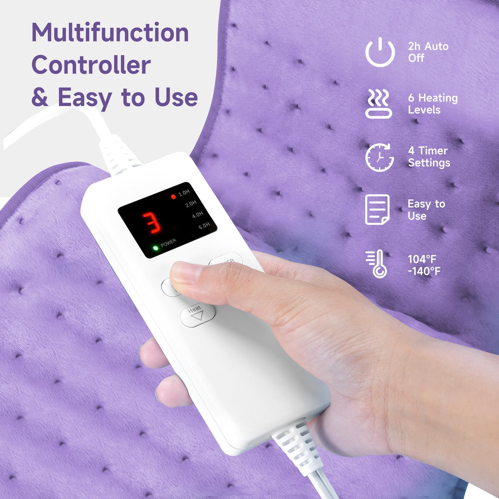 NBKLS heating pad with moist/dry options for versatile therapy