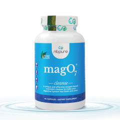 nbpure MagO7 bottle front view for overnight colon cleanse and detox