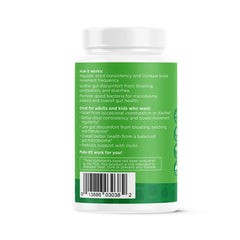 nbpure Poobiotics daily-use capsules integrate into a digestive routine with fiber and water.