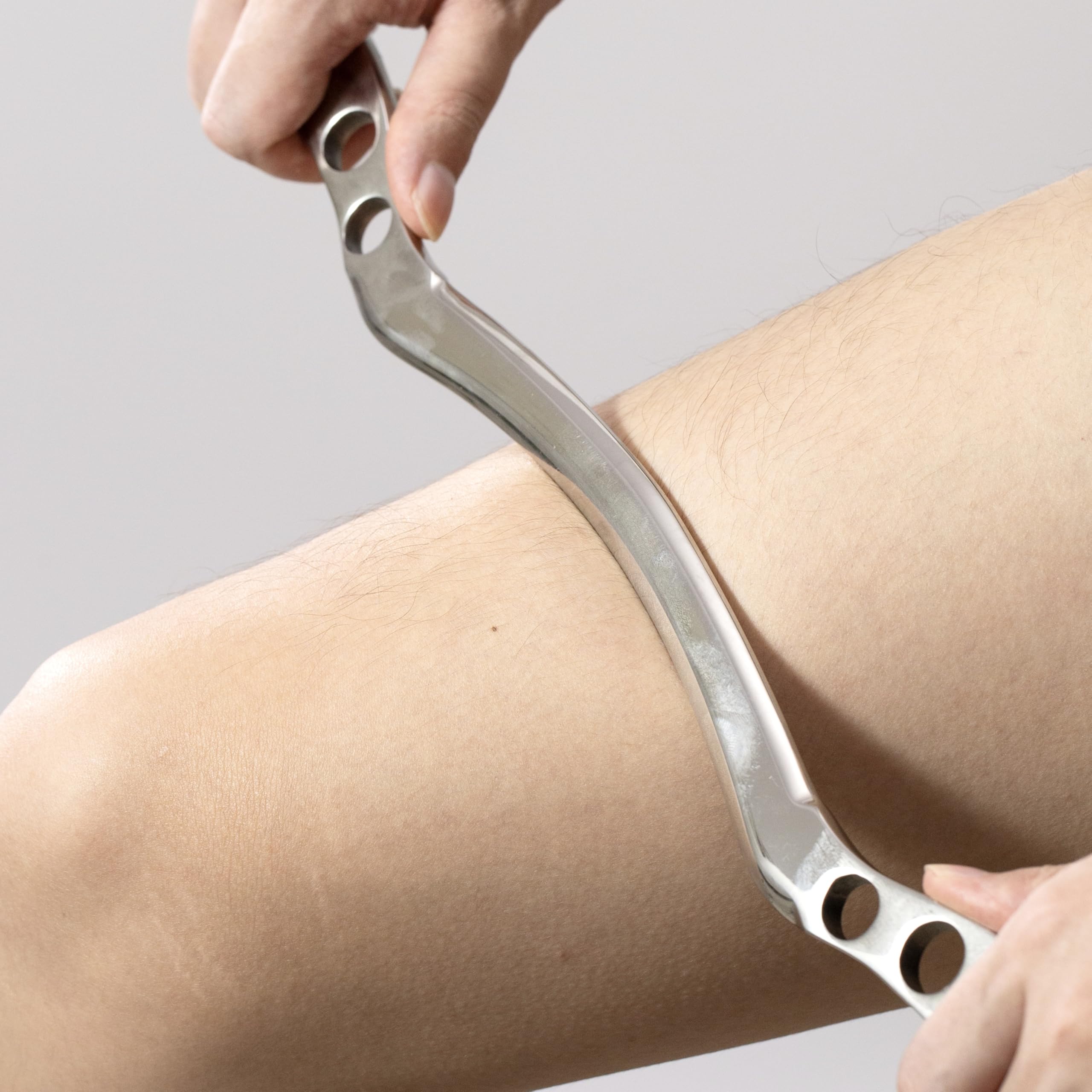 NCCYOOT Gua Sha straight-edge tool for precise neck and shoulder relief.