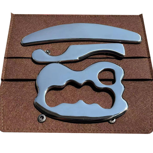 NCCYOOT Gua Sha Tool stainless steel full view for smooth scraping
