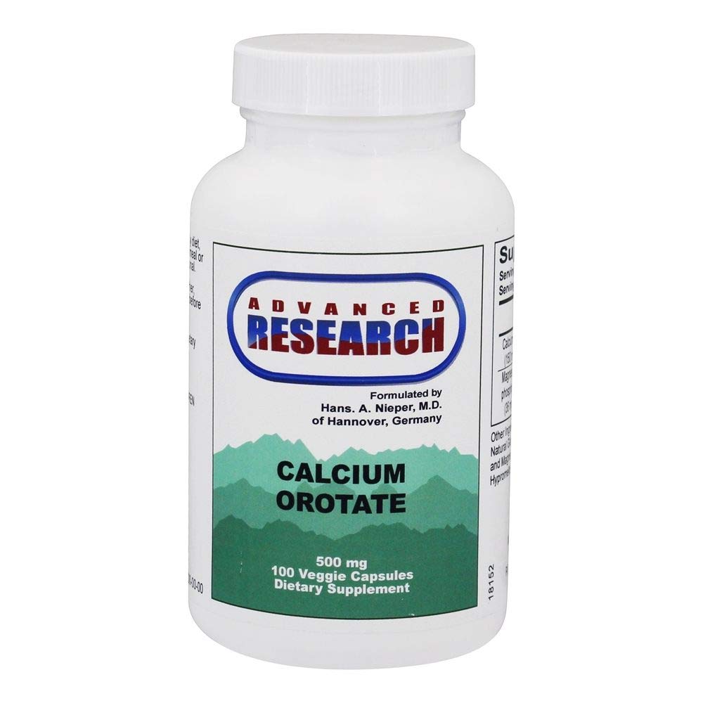 NCI Advanced Research calcium orotate capsules close-up highlighting the supplement formula for daily use