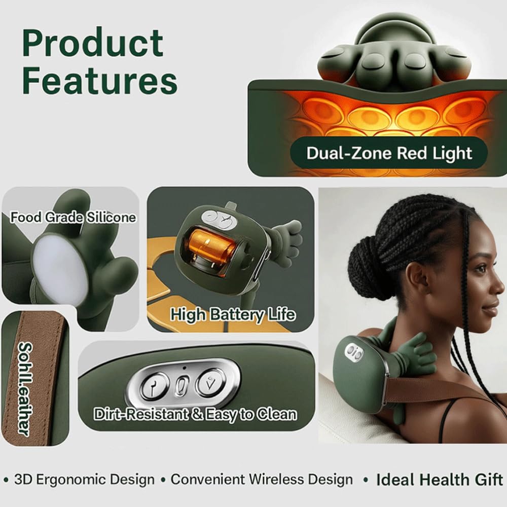 Dual-zone heat provides soothing warmth against skin.