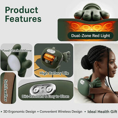 Dual-zone heat provides soothing warmth against skin.