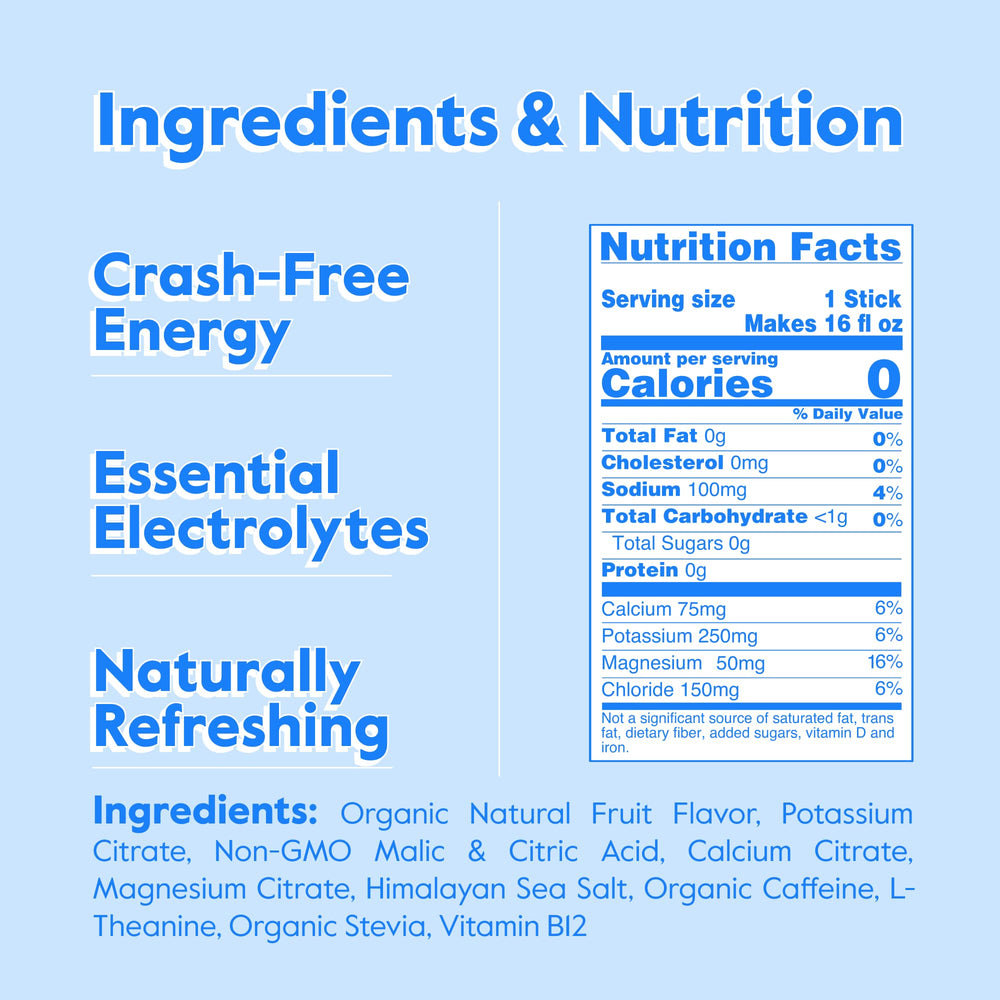 Pouring Nectar Energy Booster into a shaker for zero-calorie hydration.