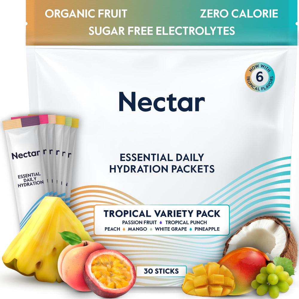 Nectar Hydration Packets tropical 30-pack for quick daily hydration.