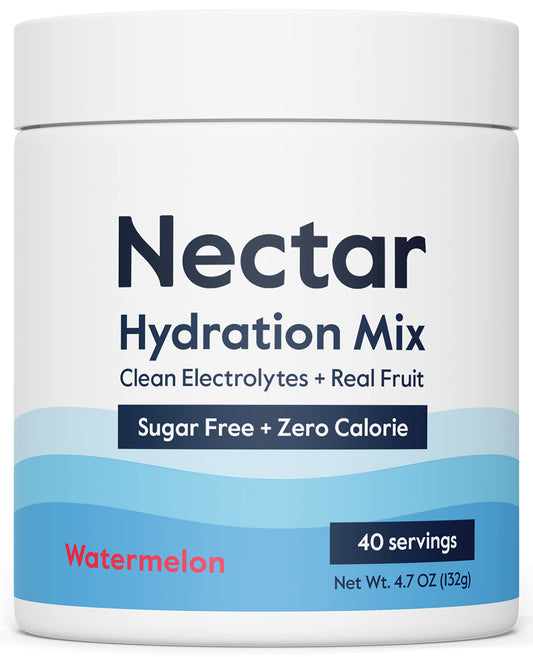 Nectar Sugar Free Electrolytes Watermelon tub front for quick hydration on the go