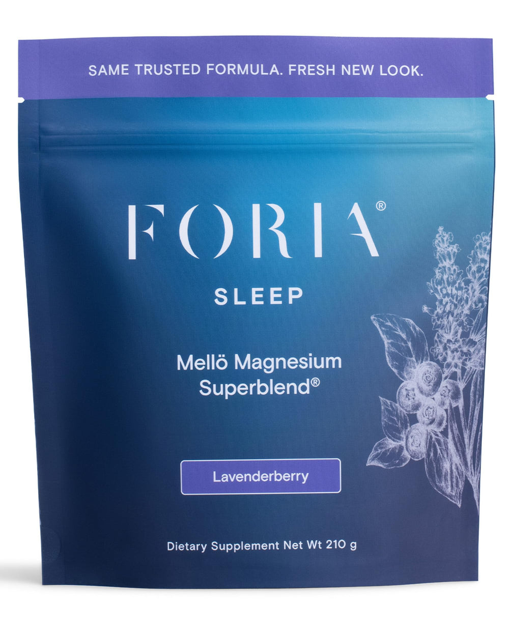 Ned mellö bottle shows lavenderberry magnesium powder for nightly calm.