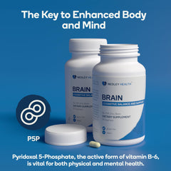 Nedley Health Brain label back with clear usage details.