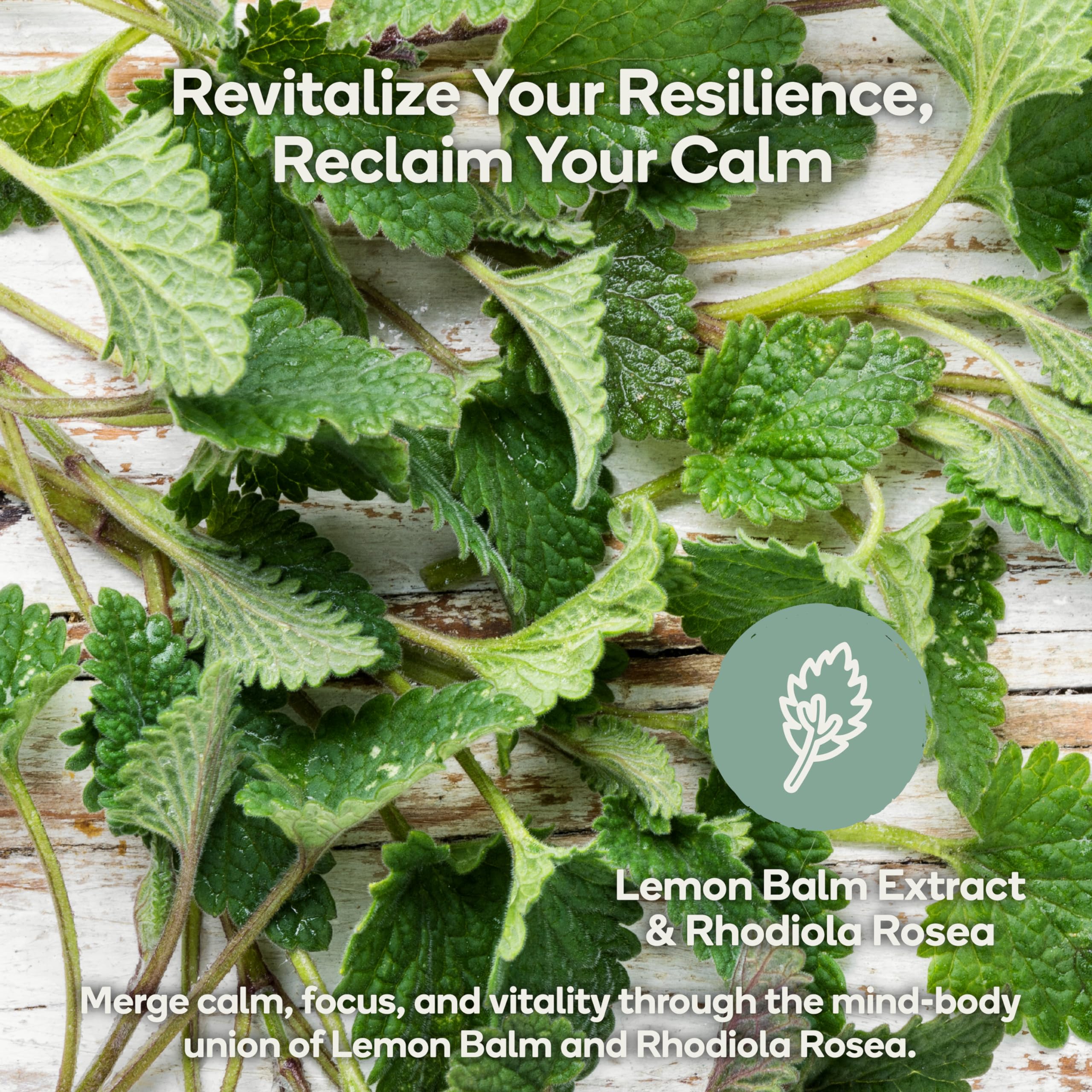 Nedley Health Calm label closeup shows natural ingredients for calm.