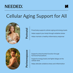 Needed Cellular Aging Support bottle displays serving size for daily use.