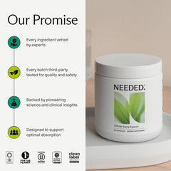 Needed Cellular Aging Support third-party seal signals quality and trust.