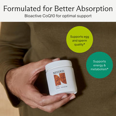 Needed CoQ10 200mg active ubiquinol highlights enhanced absorption.