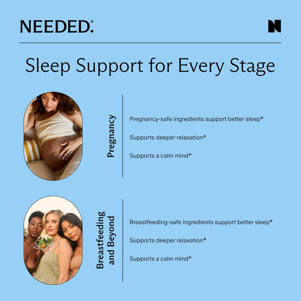 Needed Prepared drink dissolves in water for a comforting sleep-ready beverage.