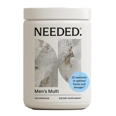 Needed multivitamin for men bottle front supports daily vitality and balance