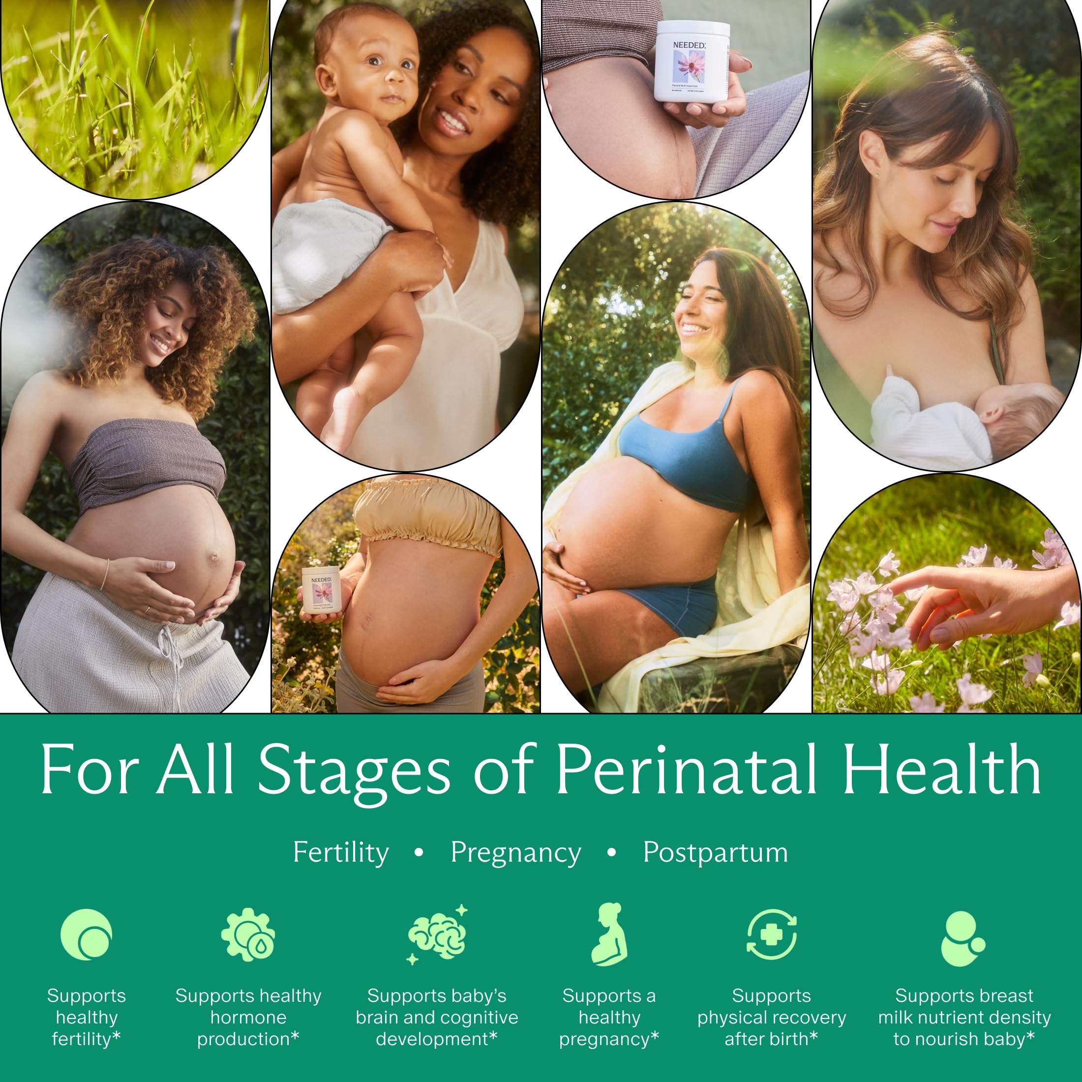 Needed Prenatal Multivitamin three-capsule daily-dose display supports simple routines.