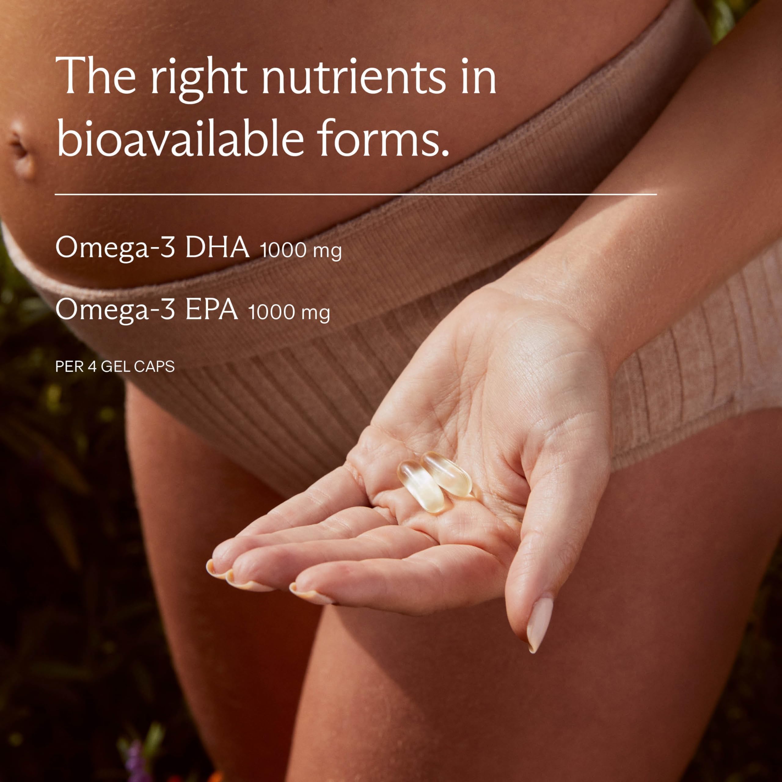 Needed Prenatal Omega-3 ingredient list highlights high DHA and EPA per serving